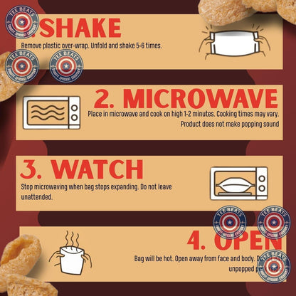 Lowrey's Bacon Curls Microwave Pork Rinds (Chicharrones), Hot & Spicy – High-Protein Crunch for Self-Care Kitchen Rituals