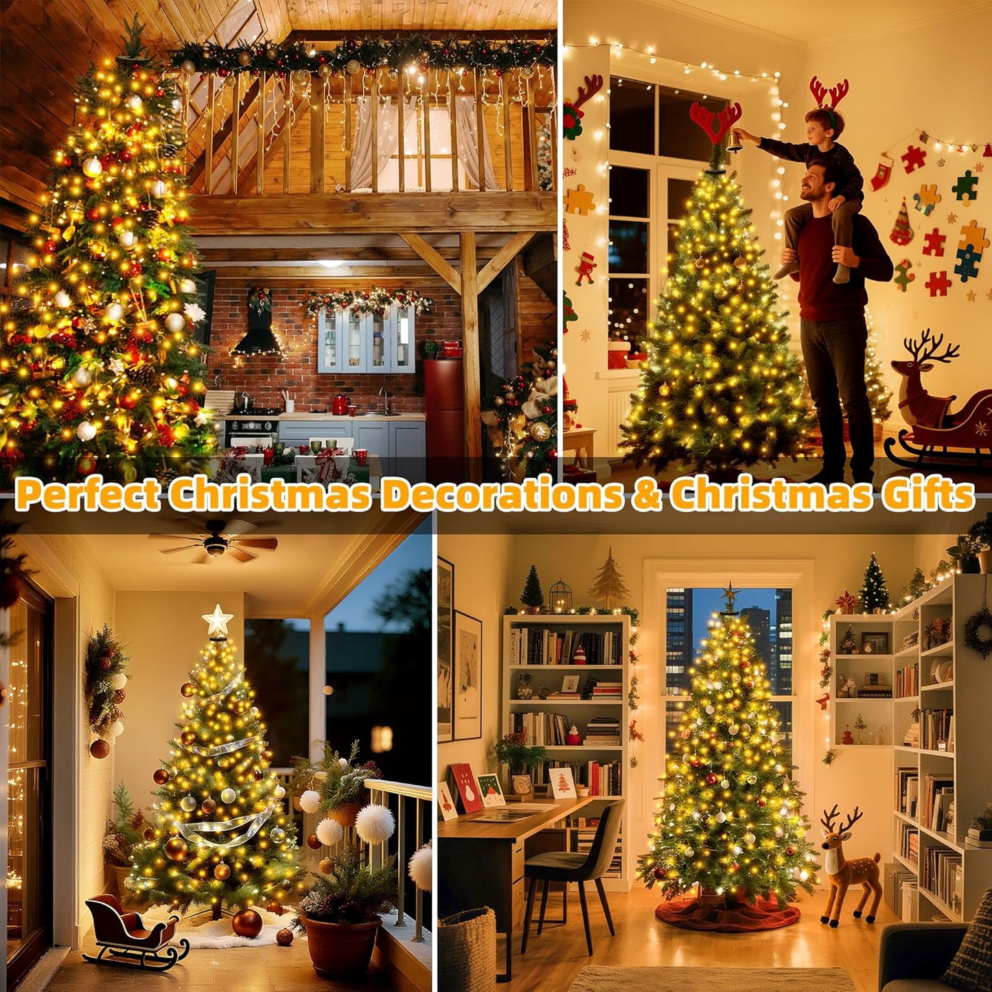 Lumastream Child Safe Christmas Tree Lights – 29V Low Voltage LED Lights for Nursery and Kids Playroom Holiday Fun