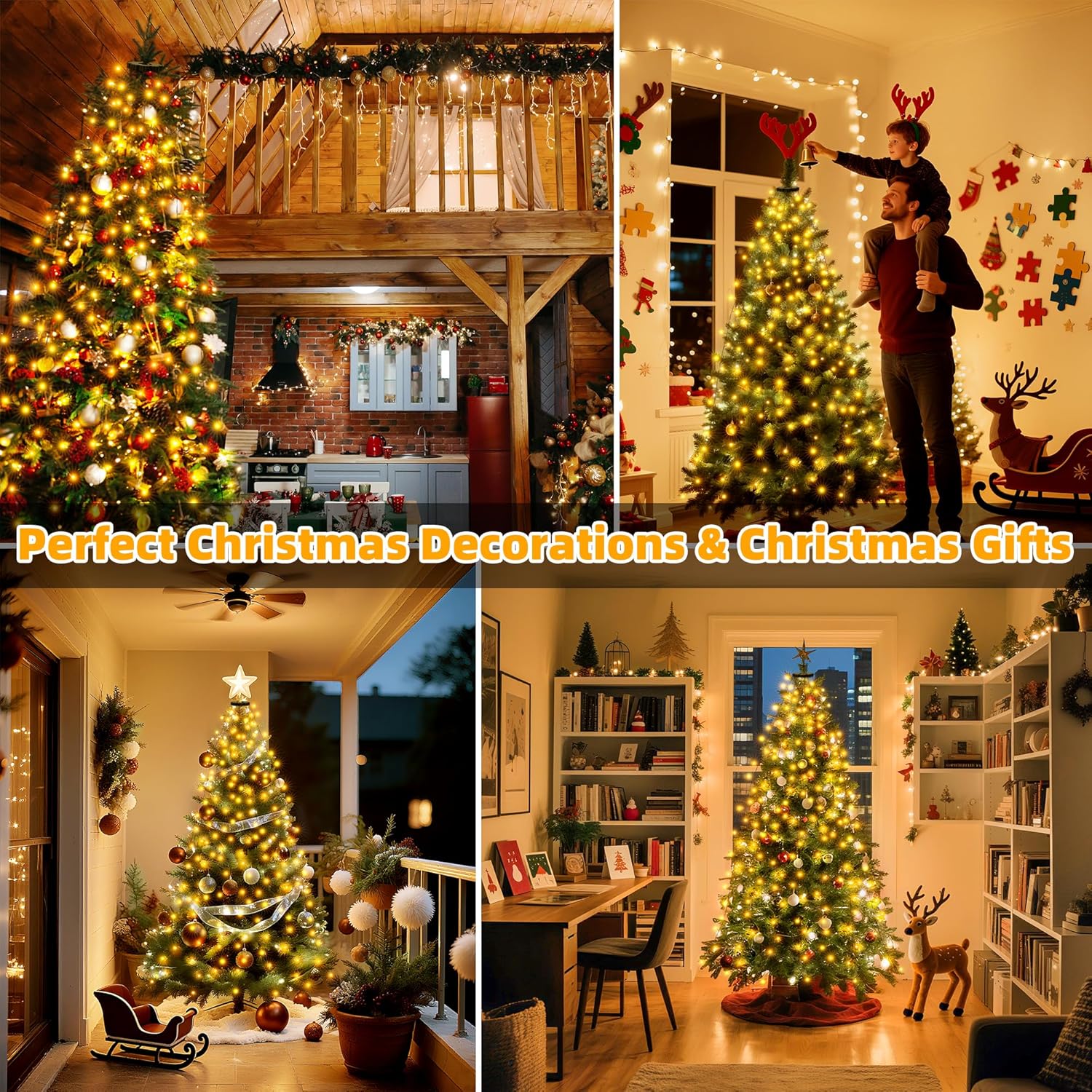 Lumastream Child Safe Christmas Tree Lights – 29V Low Voltage LED Lights for Nursery and Kids Playroom Holiday Fun
