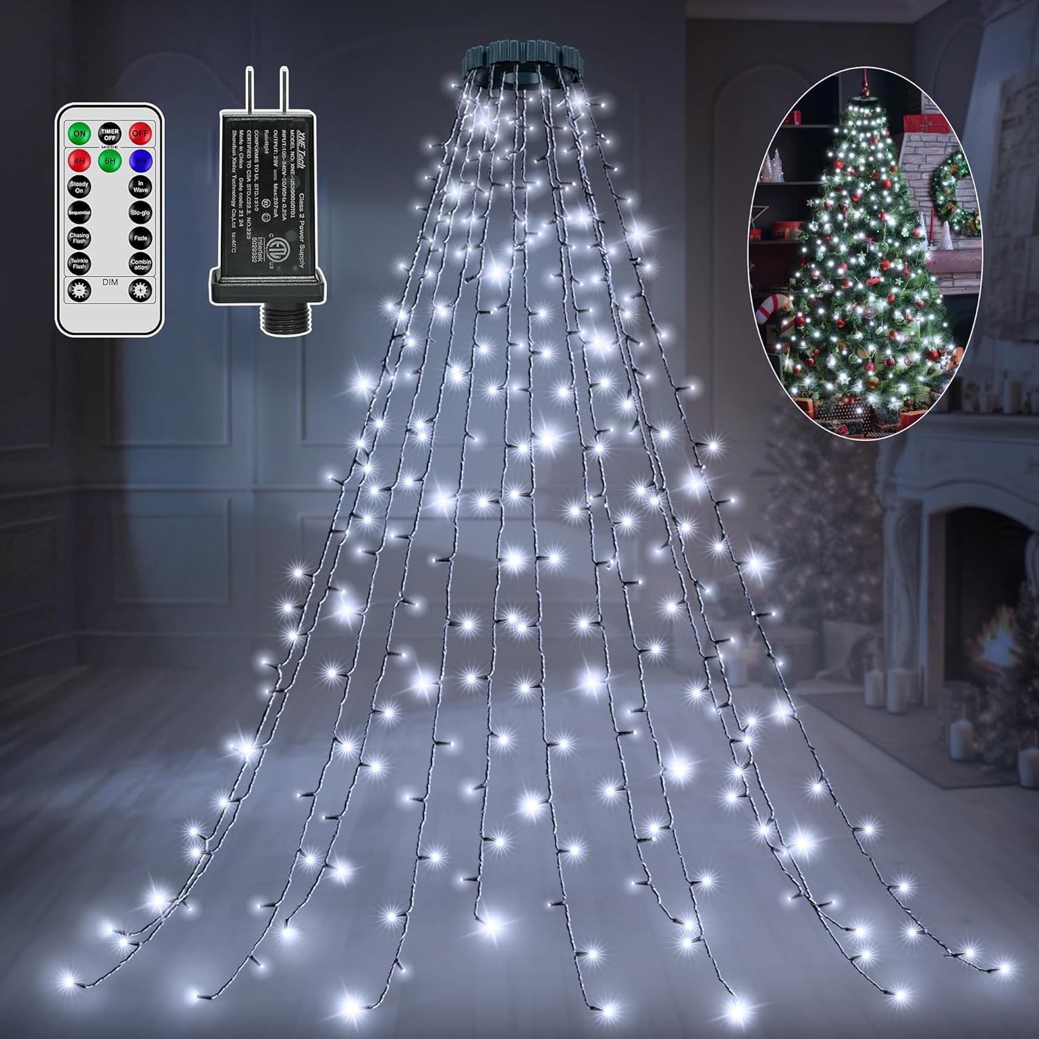 Lumastream Child Safe Christmas Tree Lights – 29V Low Voltage LED Lights for Nursery and Kids Playroom Holiday Fun