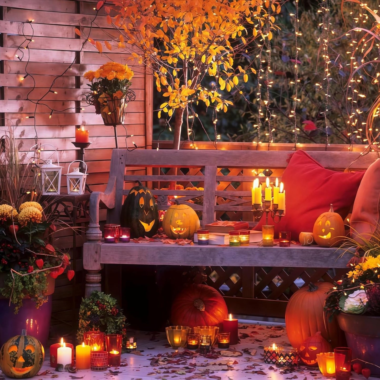 LumDecor UL Certified Halloween Lights – Flameless Incandescent String Lights 100 Orange Bulbs, Safe Around Kids and Pets Indoors and Outdoors