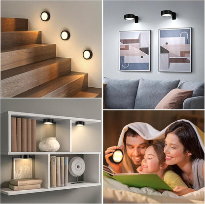 Lumena Art Display Light – Bedroom and Hallway Ambient Lighting, Dimmable Wireless Wall Sconce Style