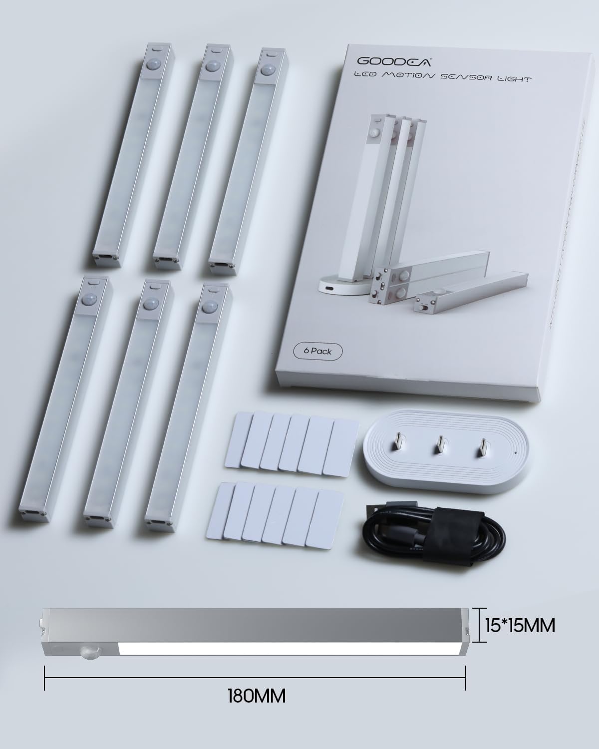 LumenGlow Rechargeable Under Cabinet Light – Smoke-Free, Cool-Touch Closet Lighting for Family Homes