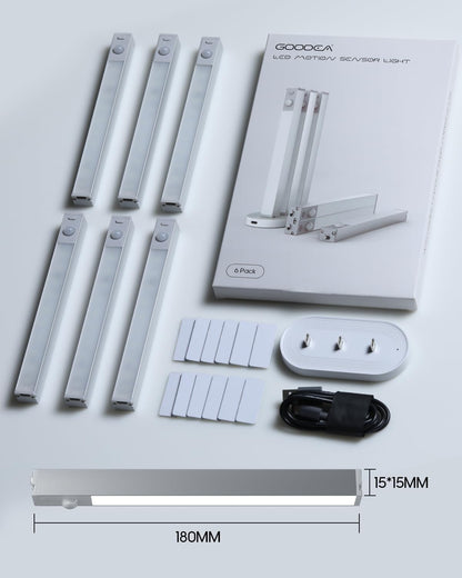 LumenGlow Rechargeable Under Cabinet Light – Smoke-Free, Cool-Touch Closet Lighting for Family Homes