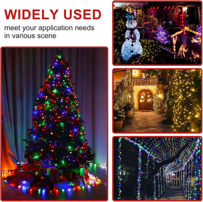 Lumicharm Battery String Lights – Patio Umbrella & Pergola Decor, Waterproof 100LED Outdoor String Lights for Entertaining