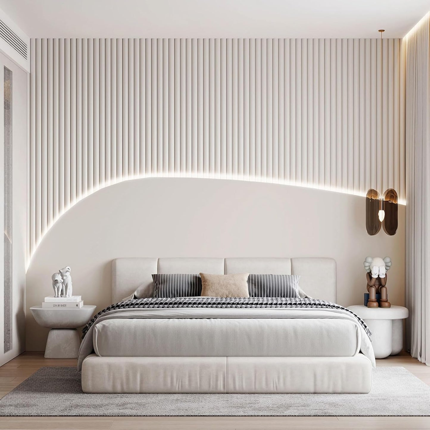 Lumichoice AuraGlow LED Strip Lights – Living Room Cove Accent Lighting, 1440 Lumen Cool White Decor for Modern Interiors