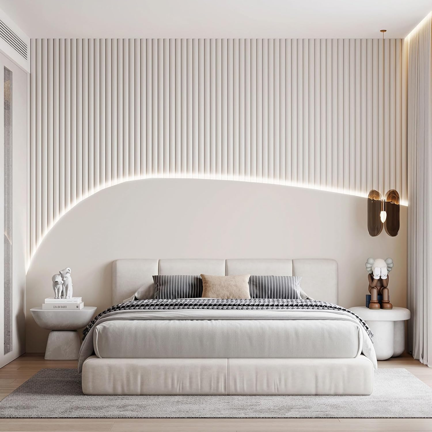Lumichoice AuraGlow LED Strip Lights – Living Room Cove Accent Lighting, 1440 Lumen Cool White Decor for Modern Interiors