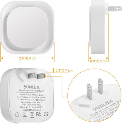 LumiDream Kids Night Light Plug in Set of 2, Soft Diffused LED for Playroom and Bedroom Safety