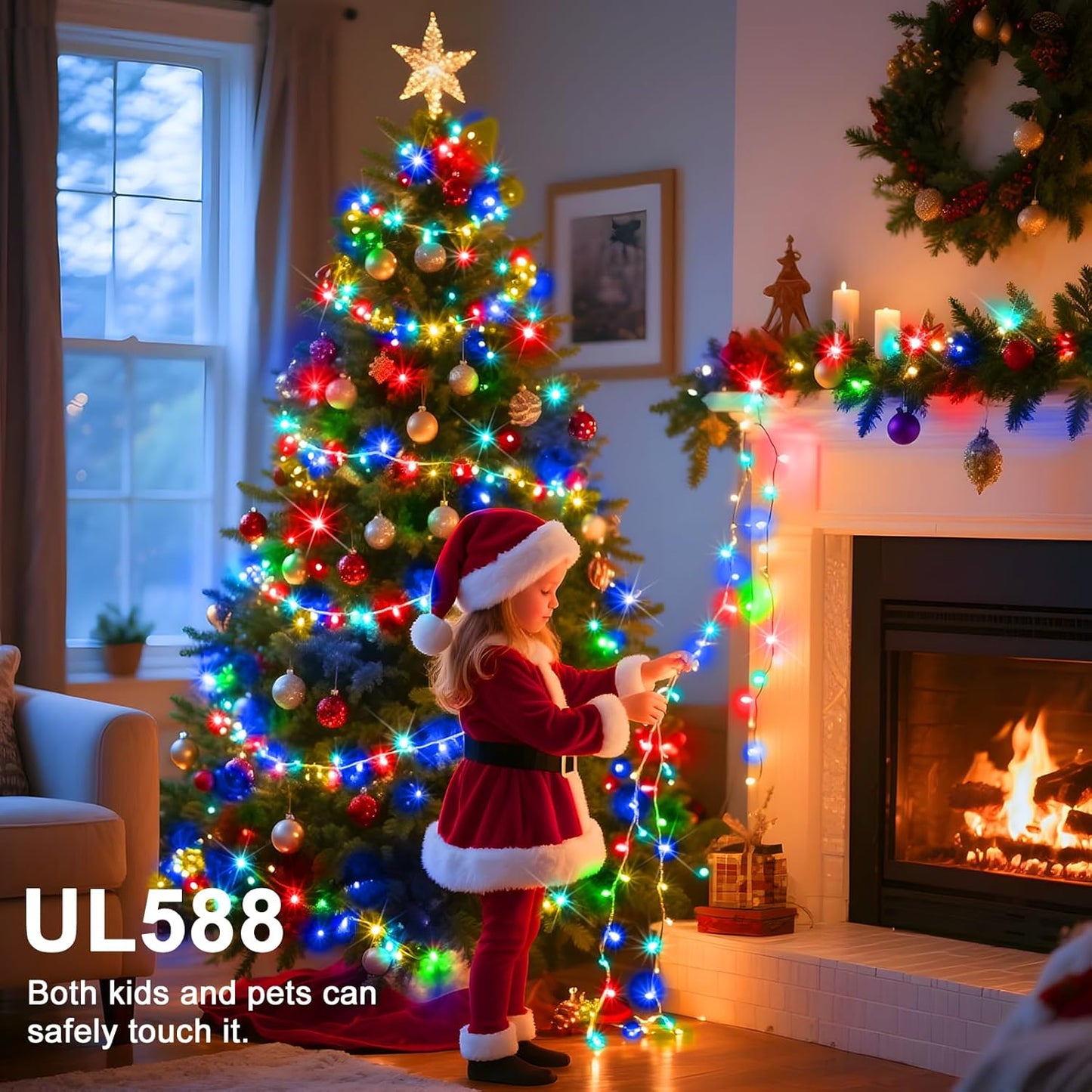Lumify 1000 LED Fairy Lights – Warm White Ambiance for Bedroom, Dorm, and Indoor Home Decor