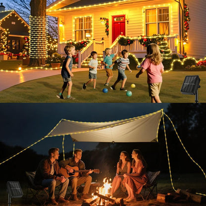 Lumify Solar Powered Rope Lights 100LED Flexible Tube Light for Pergola Fence Tree Wrap and Garden Ambiance