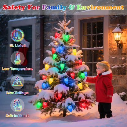 Lumifye C7 Battery String Lights – Flameless Alternative to Candles, Cool-to-Touch 4.5V LEDs for Homes with Kids and Pets