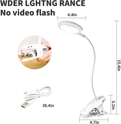 LuminGear Child-Safe Reading Light – Touch Dimmable Bedside Lamp for Shared Kids' Rooms and Dorm Bunks