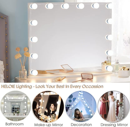 LuminGlow LED Vanity Lights – Thoughtful Housewarming Gift for Her, Adjustable Warm to Cool Glow for Bedroom Vanity