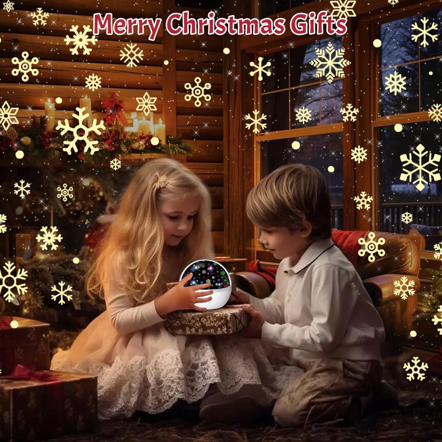 LuminoCrib Star Projector Night Light – Memorable Christmas and Birthday Gift for Toddlers and Preschoolers