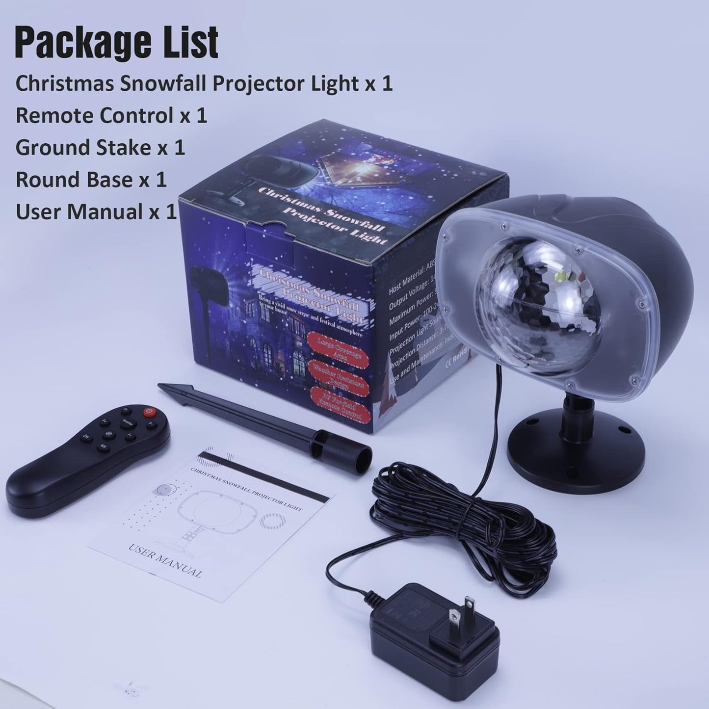 LuminScape Winter Projector Light – Living Room Aesthetic Accent for Year-Round Ambiance