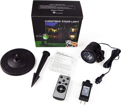 LumiVue AuroraStar Holiday Projector – Flameless Christmas Lighting Safe for Kids, Pets & Bedrooms, Auto Shutoff