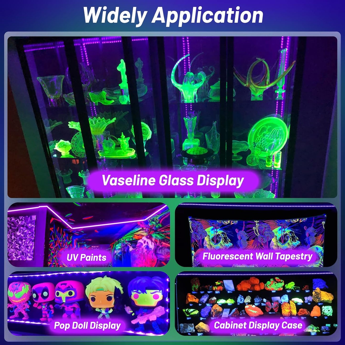 LumoGlow UV Strip Light – Child-Friendly Night Accent for Sleepovers and Reading Nooks