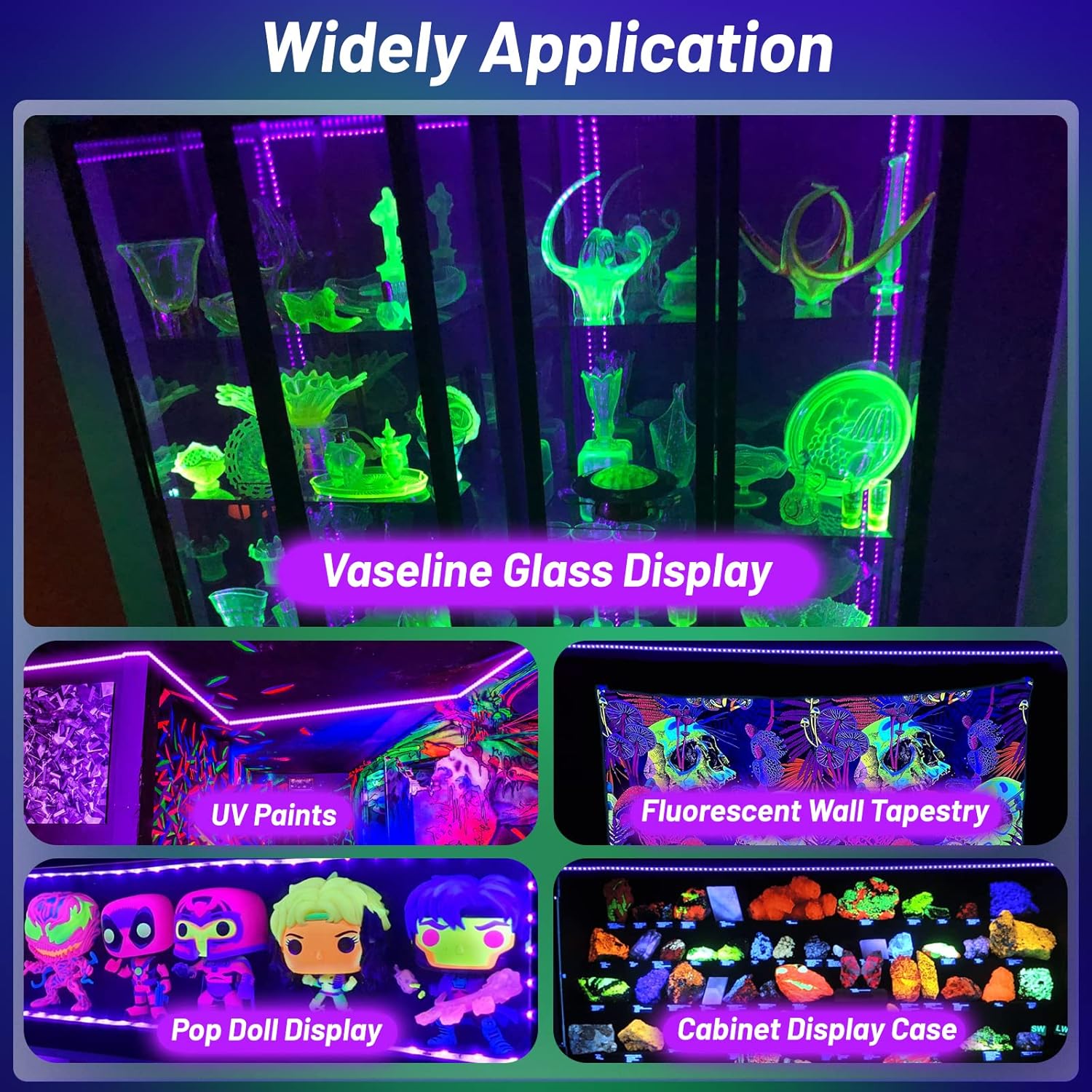 LumoGlow UV Strip Light – Child-Friendly Night Accent for Sleepovers and Reading Nooks
