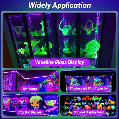 LumoGlow UV Strip Light – Child-Friendly Night Accent for Sleepovers and Reading Nooks