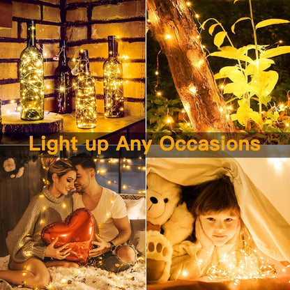 Lumoonos Fairy Lights – Simple Silver Wire Glow for Clean, Intentional Interiors