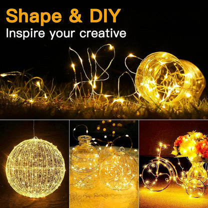 Lumoonos Fairy Lights – Simple Silver Wire Glow for Clean, Intentional Interiors