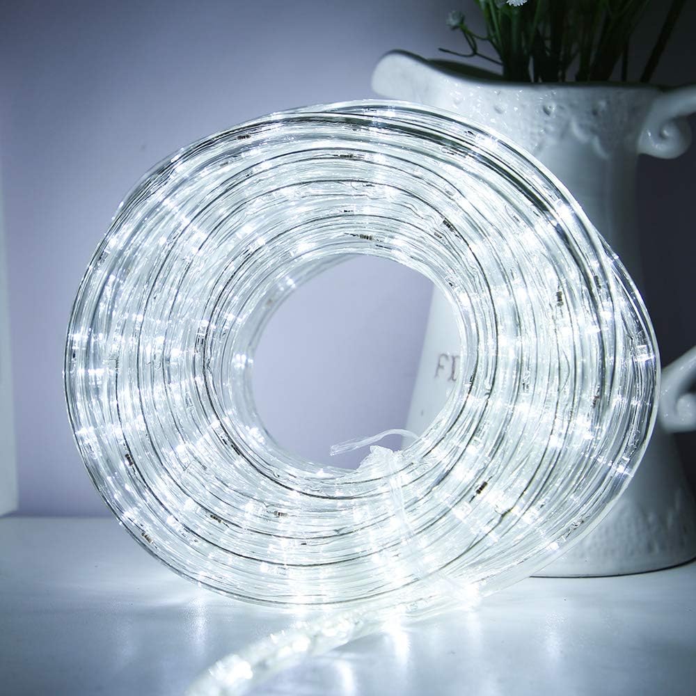 Lumoonosity Connectable Rope Lights – IP65 Weatherproof Tube Lights for Pool Fences, Garden Paths, and Backyard Parties