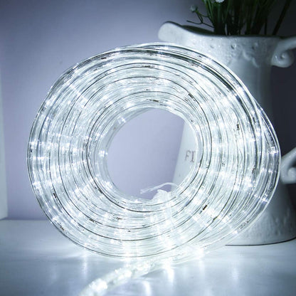 Lumoonosity Connectable Rope Lights – IP65 Weatherproof Tube Lights for Pool Fences, Garden Paths, and Backyard Parties