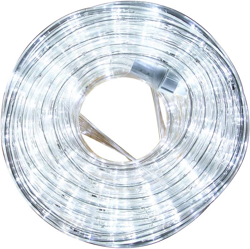 Lumoonosity Connectable Rope Lights – IP65 Weatherproof Tube Lights for Pool Fences, Garden Paths, and Backyard Parties