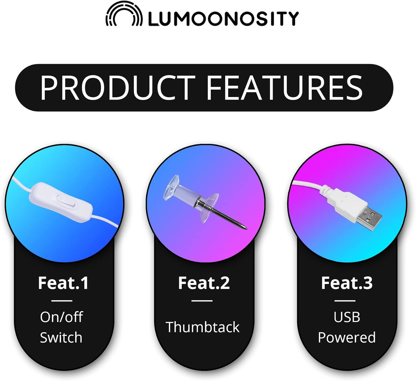 Lumoonosity Planet Neon Light - Unique Housewarming Gift for Women and Mom, Blue Pink LED Wall Sign for Bedroom Decor, USB Powered Night Light with Switch