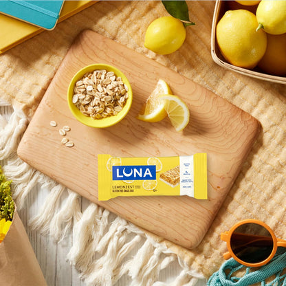LUNA Bar LemonZest Gluten Free Snack Bar – Portable Fuel for Hiking Trails and Weekend Adventures