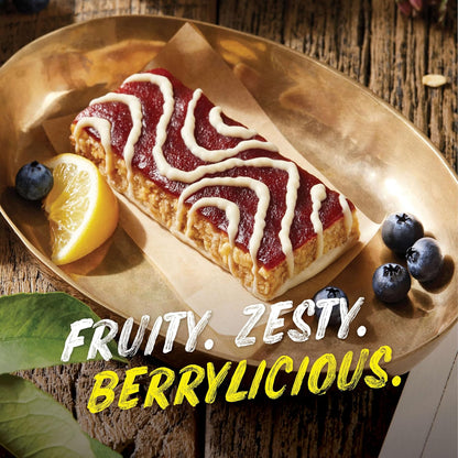 LUNA Bar Mash-Ups LemonZest + Blueberry – Plant-Based Snack for Self-Care Routines and Mindful Midday Breaks