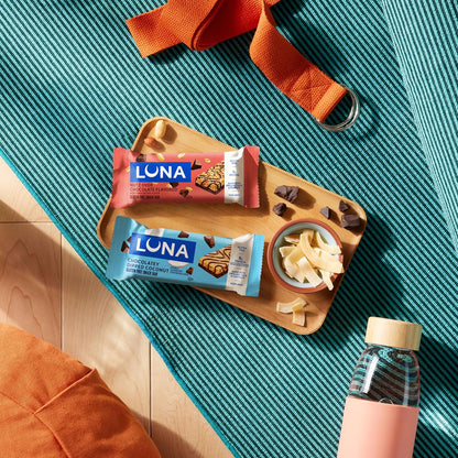 LUNA Bar Variety Pack - Mindful Snack for Self-Care Routines, Plant-Based Protein Bars (12 Pack)