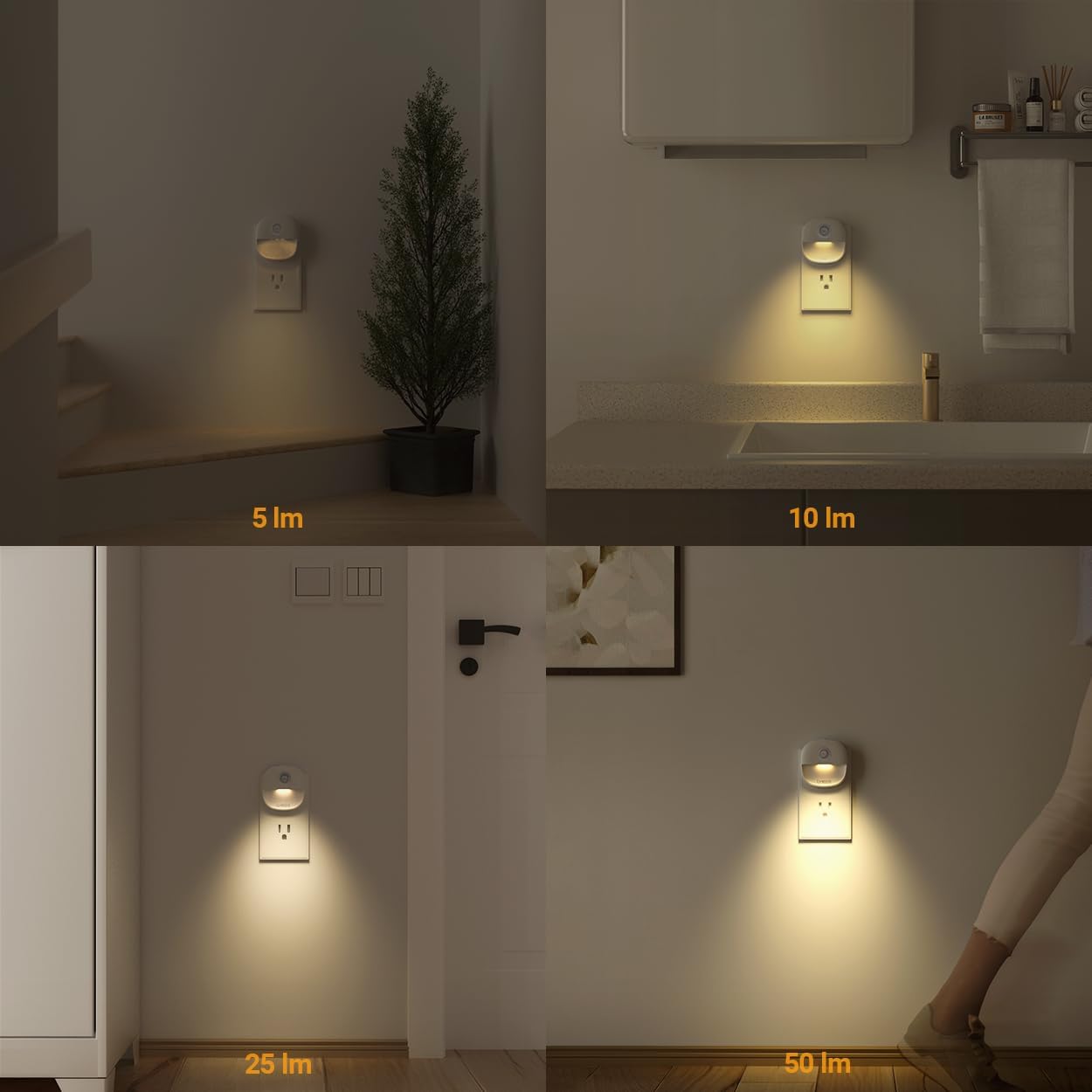 Lyridz Night Light – Calming 2700K Warm Glow for Bedtime Routine and Mindful Wind Down, Dimmable