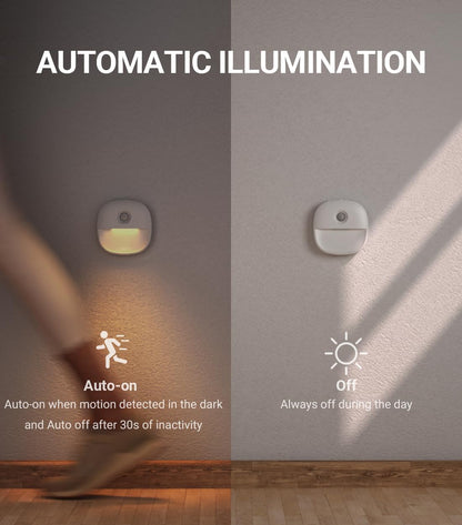 Lyridz Rechargeable Motion Night Light Set – Thoughtful Housewarming Gift for New Homeowners, 3-Pack