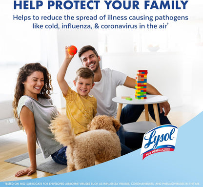 Lysol Air Sanitizer Spray – Flameless Bathroom and Nursery Air Sanitizer for Worry-Free Family Homes