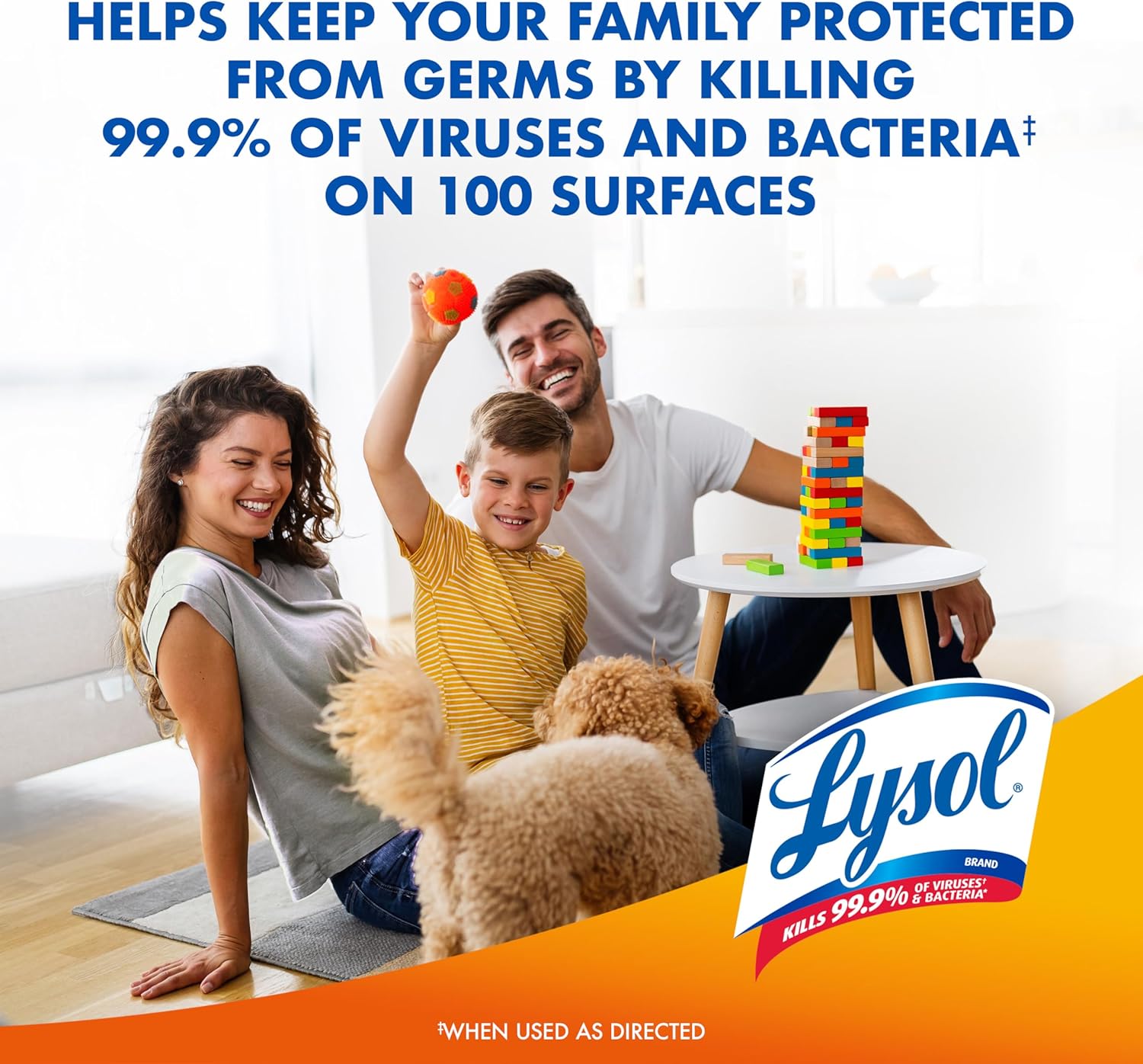 Lysol Disinfectant Spray – Wellness Ritual for Bathroom Self-Care Spaces, Kills 99.9% of Germs, Lemon Breeze