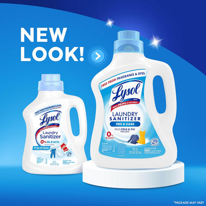 Lysol Laundry Sanitizer Additive – Self-Care Laundry Ritual Additive, Free & Clear Bacteria Remover for Fresh Sheets and Towels