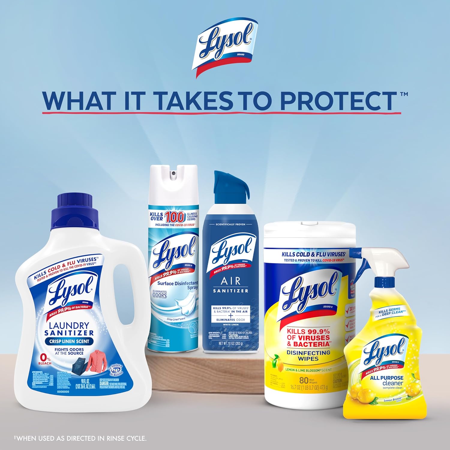 Lysol Laundry Sanitizer Additive – Self-Care Laundry Ritual Additive, Free & Clear Bacteria Remover for Fresh Sheets and Towels