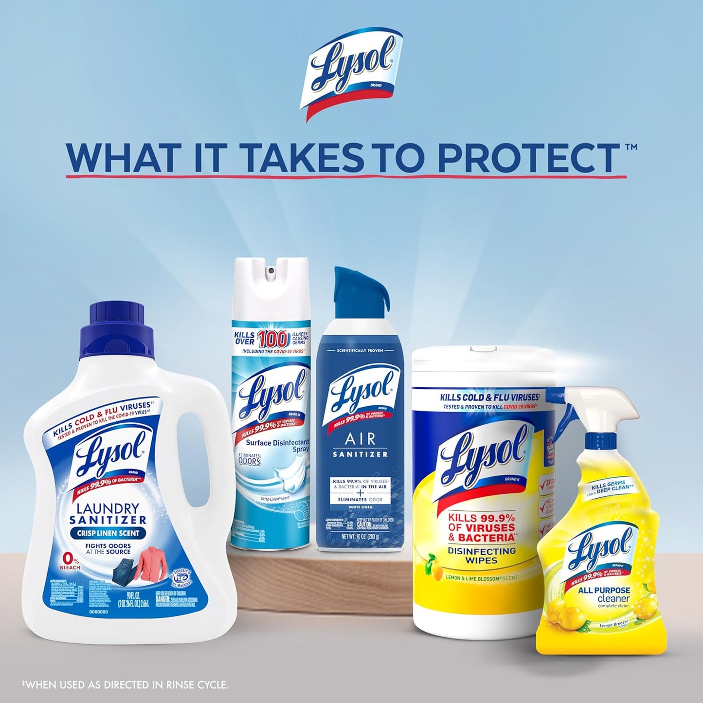 Lysol Laundry Sanitizer – Color-Safe Disinfecting Wash for Kids' Bedroom Linens & Stuffed Animals, 41 Fl Oz
