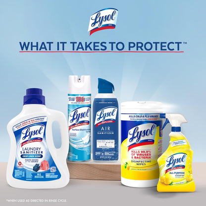 Lysol Laundry Sanitizer – Color-Safe Disinfecting Wash for Kids' Bedroom Linens & Stuffed Animals, 41 Fl Oz