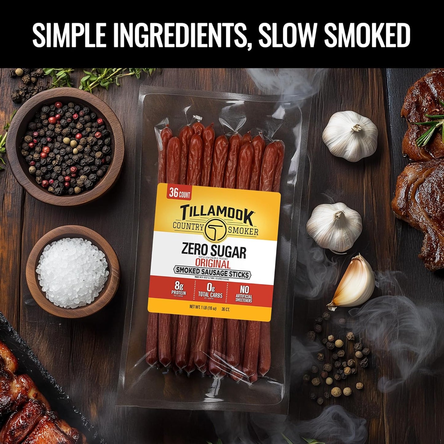 made from premium beef and pork with simple recognizable ingredients