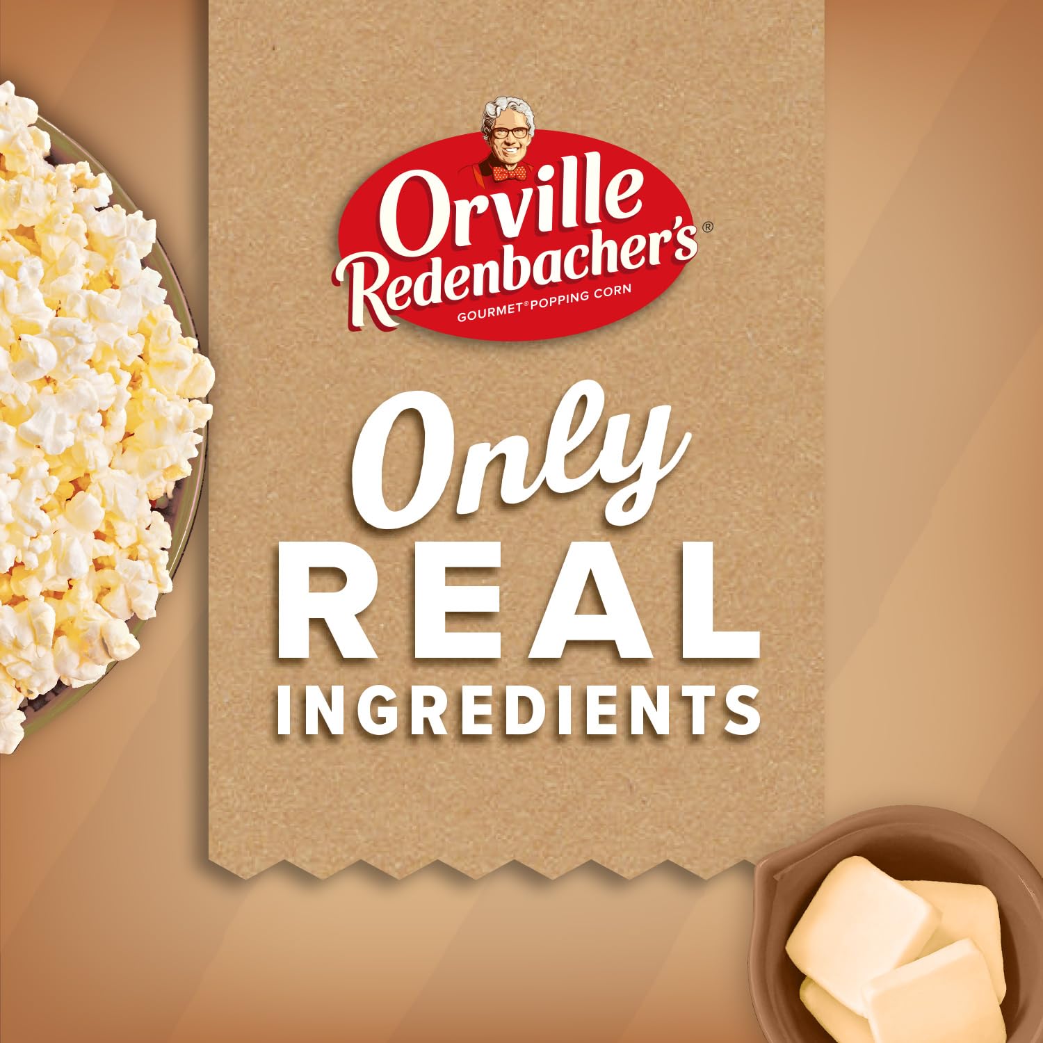made with 100% whole grain popcorn kernels