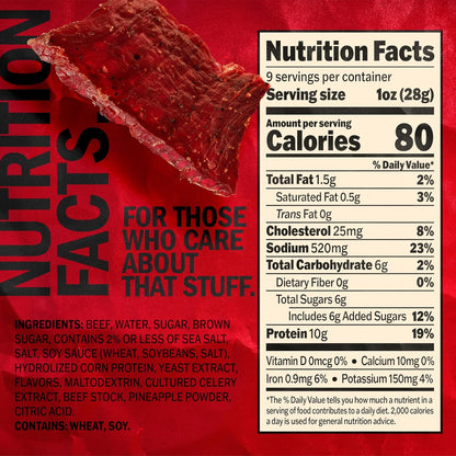 made with lean cuts of 100% beef, no fillers