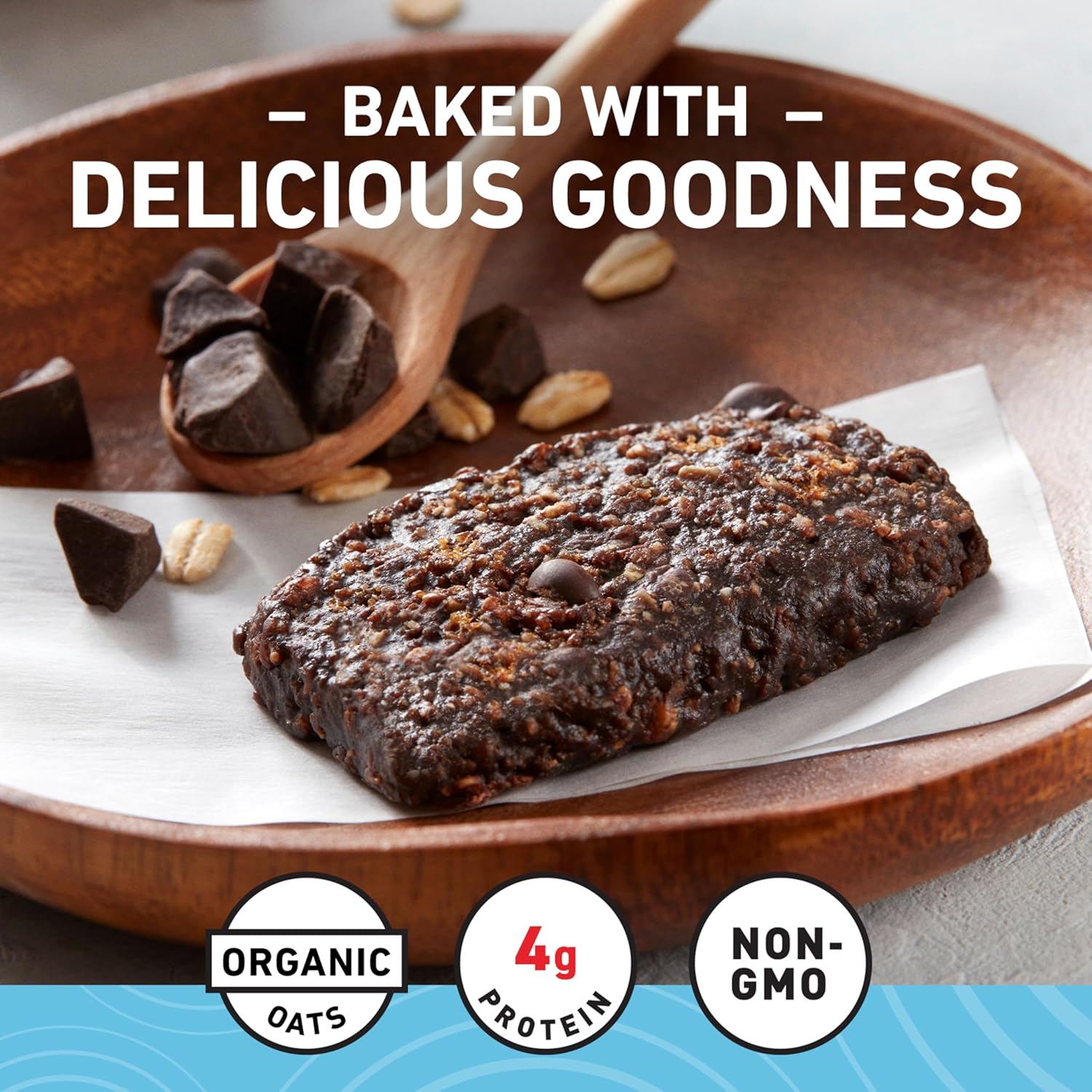 made with organic rolled oats as the primary ingredient