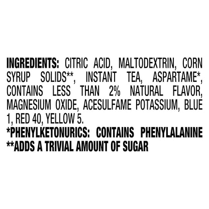 made with real instant black tea for authentic iced tea flavor