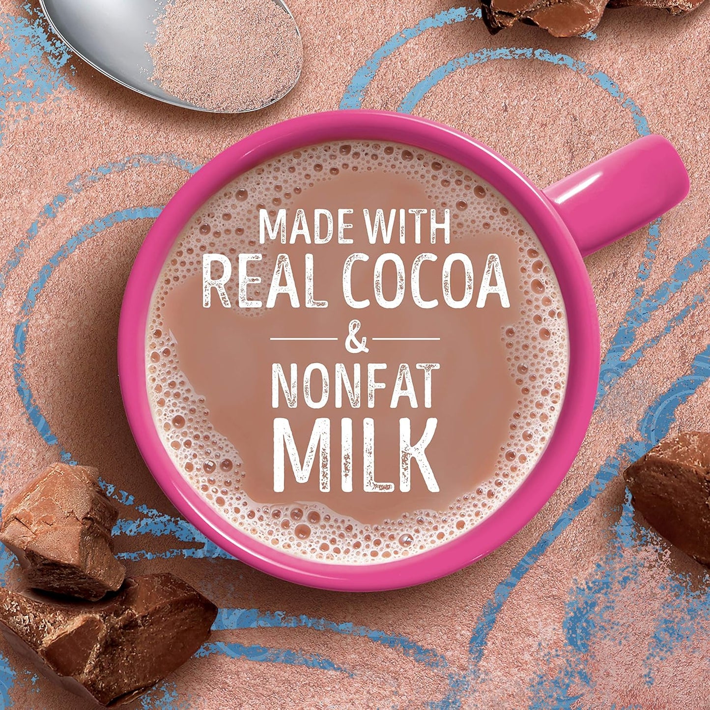 made with real milk (non-dairy creamer blend)