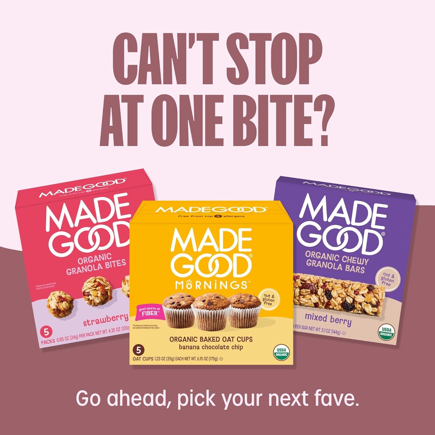 MadeGood Double Chocolate Soft-Baked Cookies – Portable Allergy-Safe Snack for Hiking and Travel