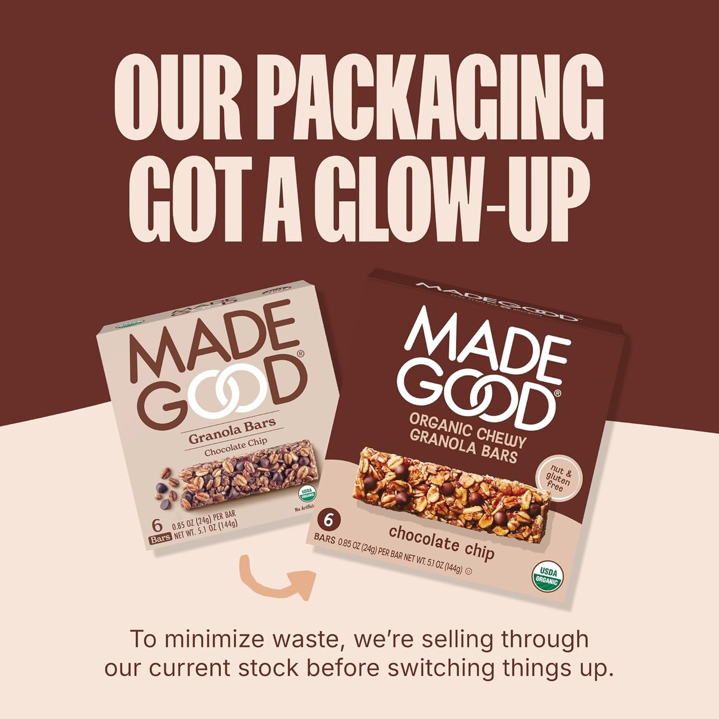 MadeGood Granola Bars – Nut Free Lunchbox Snack for School Age Kids, 40 Individually Wrapped Bars