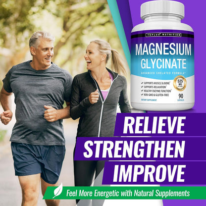 Magnestar Magnesium Bisglycinate 525mg – Nightly Self-Care Ritual for Muscle Relaxation and Recovery