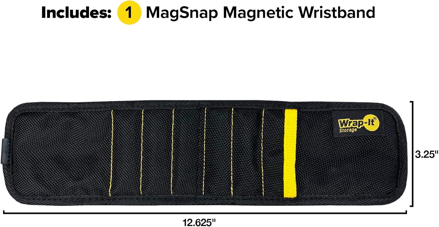 magnetic slap-style closure that snaps on and off in one motion